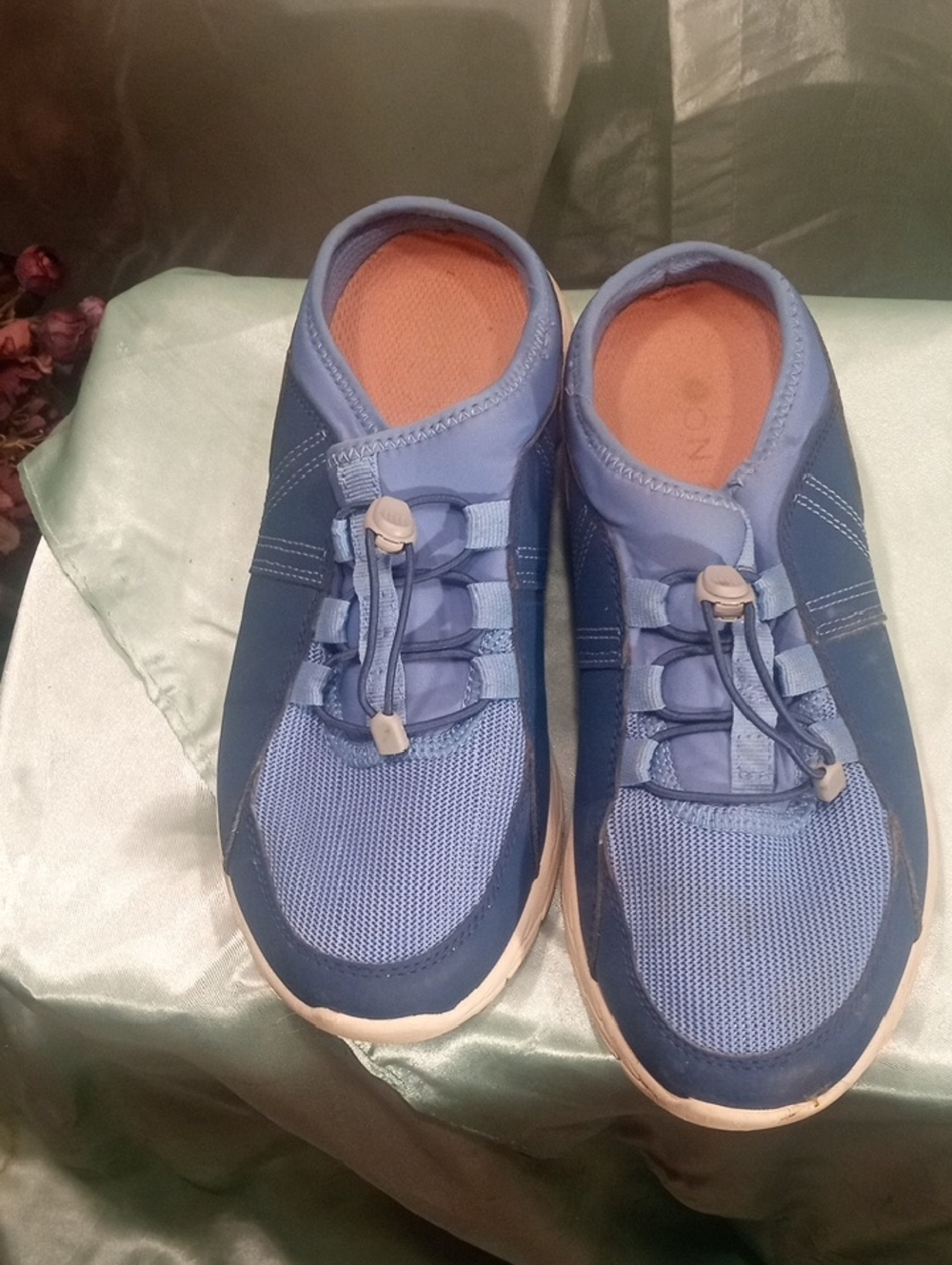 Blue Women's Slip-On Athletic Shoes